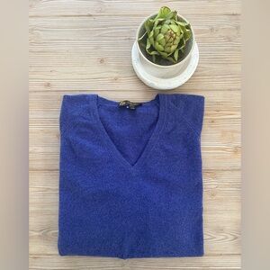 Loro Piana 100% Cashmere V-Neck Sweater – Violet